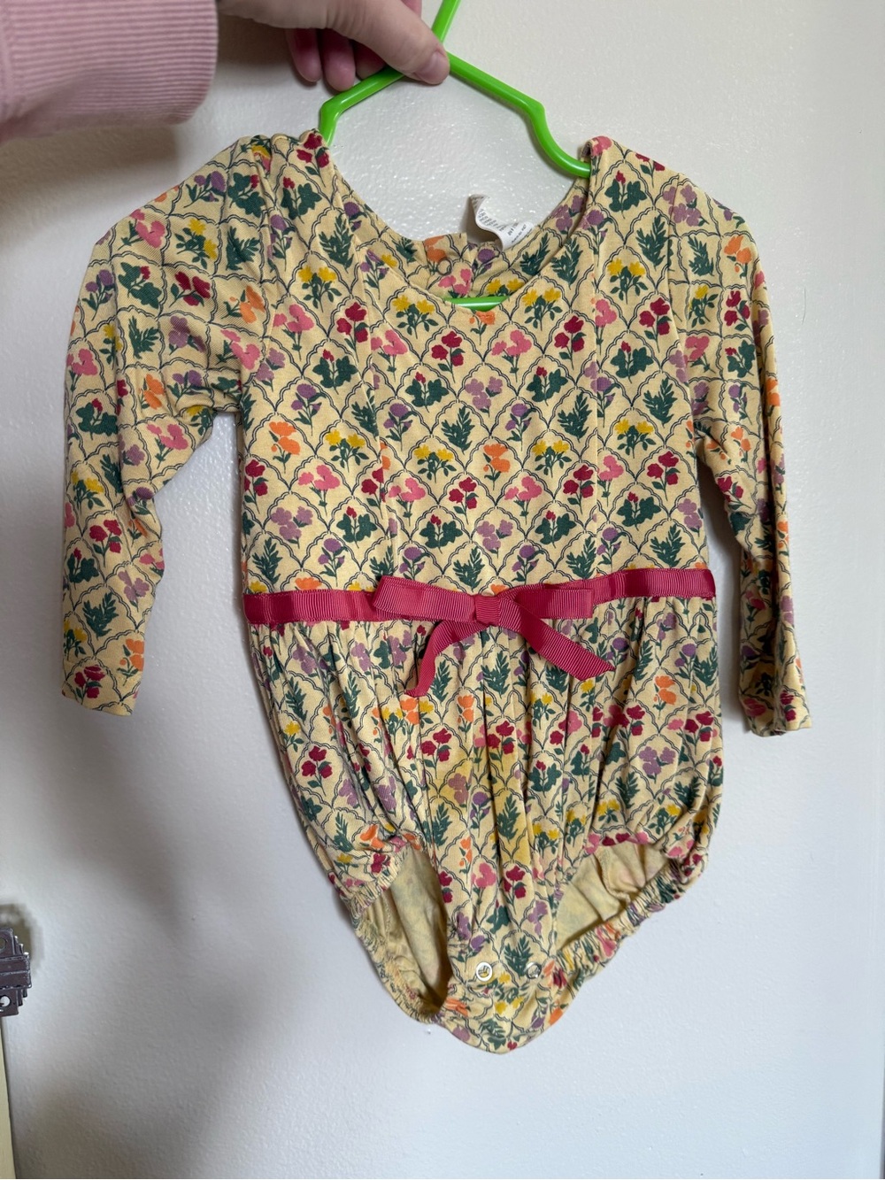 Trellis Floral Worn 1x but stained kate quinn bubble bodysuit